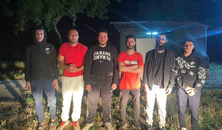 Bulgaristan’a kaçmaya çalışan 6 düzensiz göçmen sınırda yakalandı