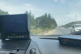 Bursa’da bayram öncesi radarla hız denetimi