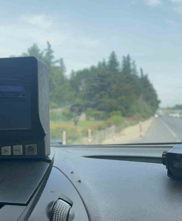 Bursa’da bayram öncesi radarla hız denetimi