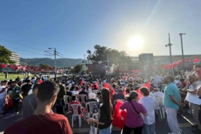 Bursa’da dev ekranda maç milli maç heyecanı