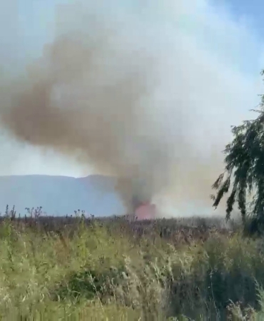 Bursa’da farklı noktalardan anız yangınları