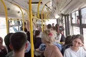 Bursa’da halk otobüsünde klima tartışması