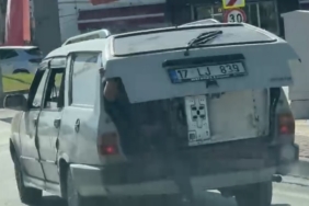 Bursa’da tehlikeli yolculuk kamerada