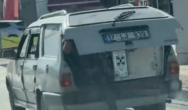 Bursa’da tehlikeli yolculuk kamerada