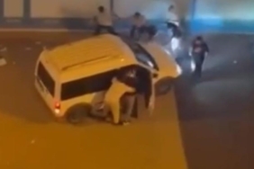 Bursa’da tekme ve yumruklar havada uçuştu, cadde ringe döndü