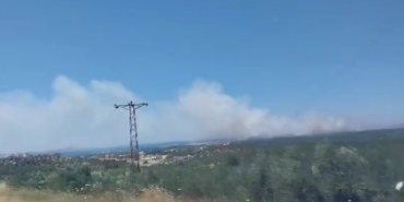 Çanakkale’de yangına havadan ve karadan müdahale ediliyor