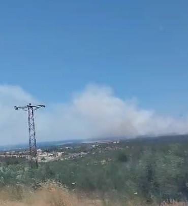 Çanakkale’de yangına havadan ve karadan müdahale ediliyor