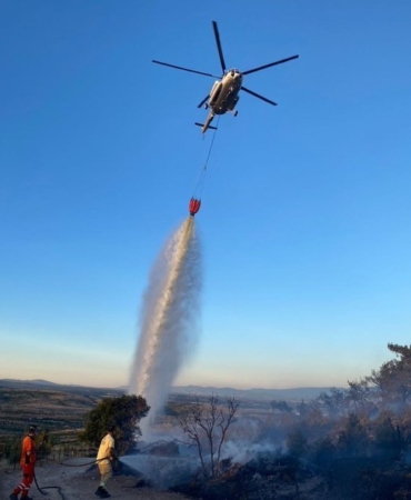 Çanakkale’deki orman yangını kontrol altına alındı