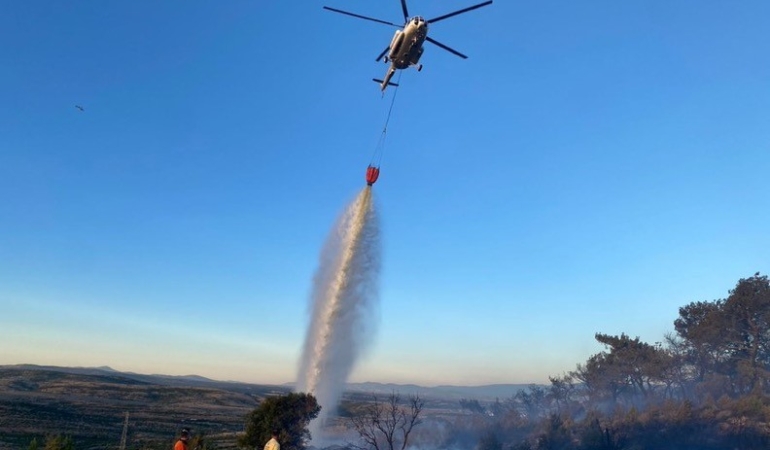 Çanakkale’deki orman yangını kontrol altına alındı