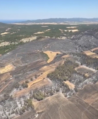 Çanakkale’nin ciğerleri yandı... Tam 952 futbol sahası büyüklüğünde