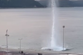 Denizde bulunan mayın imha edildi