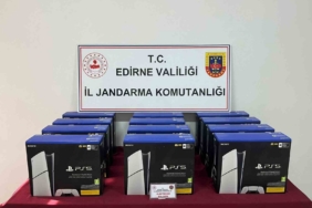 Edirne’de 300 bin TL değerinde oyun konsolları ele geçirildi