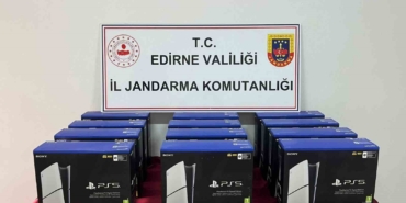 Edirne’de 300 bin TL değerinde oyun konsolları ele geçirildi