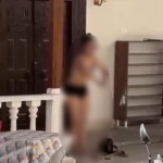 Edremit’te cami önünde kıyafetlerini çıkaran kadın hakkında polis işlem yaptı