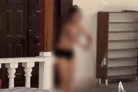 Edremit’te cami önünde kıyafetlerini çıkaran kadın hakkında polis işlem yaptı