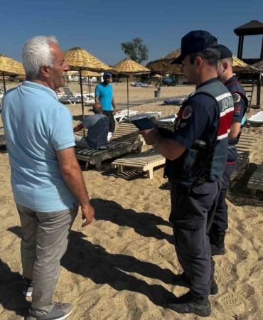 Enez sahilinde huzur ve güvenlik denetimleri