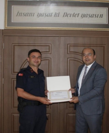 Ergene İlçe Jandarma Komutanlığı’nda görev değişimi