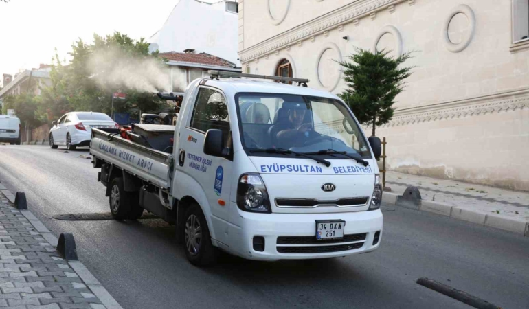 Eyüp’te sivrisinek ilaçlama çalışmaları aralıksız sürüyor