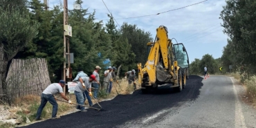 Gadana Plajı’na giden yol, bayram öncesinde hazır hale getirildi