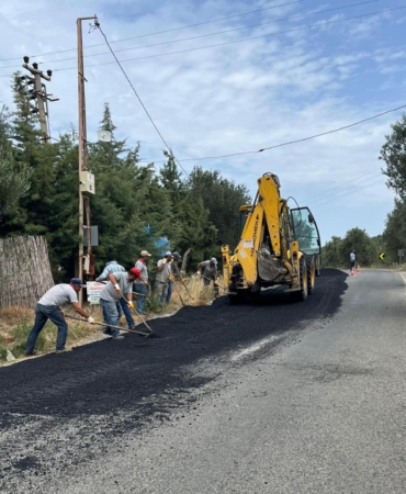 Gadana Plajı’na giden yol, bayram öncesinde hazır hale getirildi