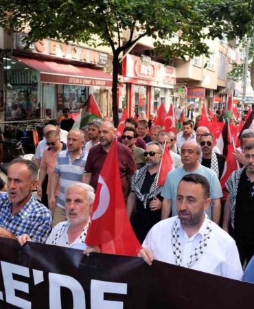 Gazze için sessiz yürüyüş