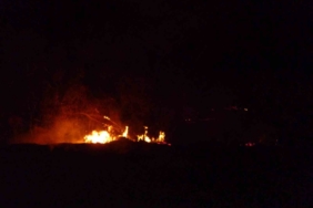 Göksu nehri kenarında çıkan yangın kısa sürede söndürüldü