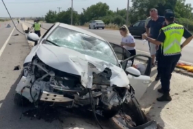 Gönen’de tek taraflı trafik kazası: 1 yaralı