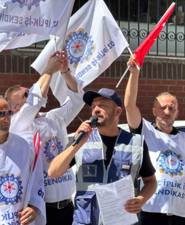 İkitelli Organize Sanayi Bölgesi’nde Akort işçileri için basın açıklaması