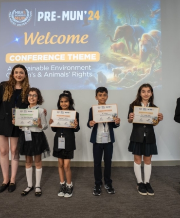 İlkokul öğrencileri “Sürdürülebilir bir çevre için çocuk ve hayvan haklarını koruyan yenilikçi çözümler” konferansında buluştu