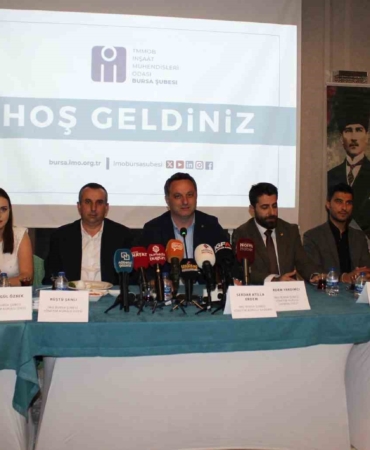 İMO Bursa Şubesi Yönetim Kurulu Başkanı Erdem:
