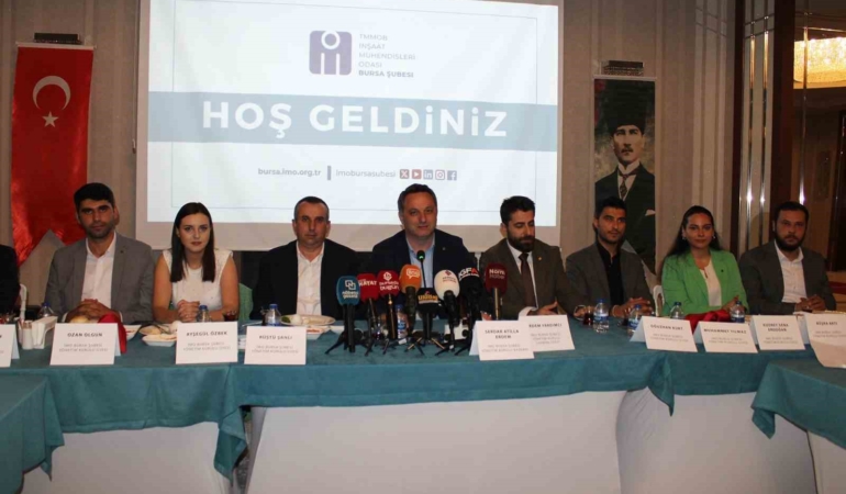 İMO Bursa Şubesi Yönetim Kurulu Başkanı Erdem: