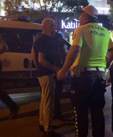 İnegöl’de polisin alkollü sürücüyle imtihanı