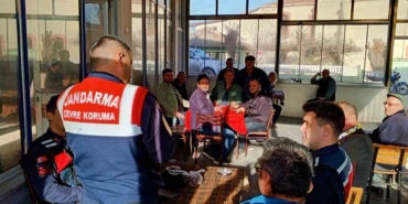 Jandarma ekiplerinden çevre konusunda vatandaşlara önemli bilgiler