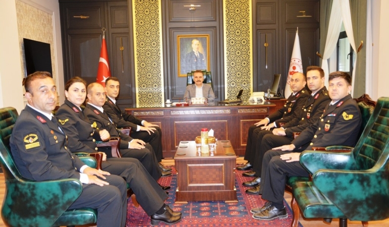 Jandarma’dan Kaymakam Odabaş’a ziyaret