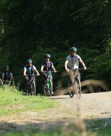 Kağıtsporlu izciler Samanlı Dağlarını bisikletle keşfe çıktı