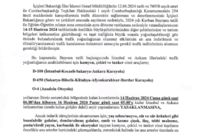 Kamyon, çekici ve tanker cinsi araçlara 1 günlük yasak