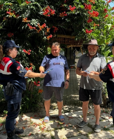 Karaağaç esnafına jandarmadan KADES eğitimi