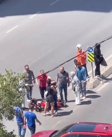 Kaza yaptı, kendini unuttu motosikletine üzüldü