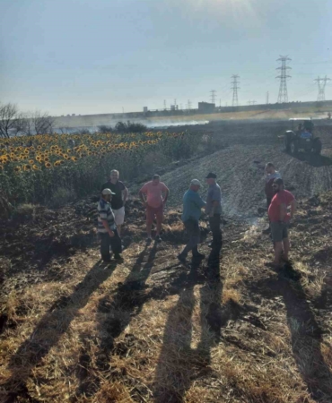 Kırklareli’nde 100 balya saman kül oldu