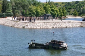 Kırklareli’nde köprücü araçları gösterisi yapıldı