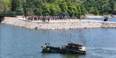 Kırklareli’nde köprücü araçları gösterisi yapıldı