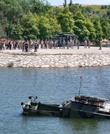 Kırklareli’nde köprücü araçları gösterisi yapıldı