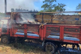 Kocaeli İstanbul sınırındaki yangın araçlara ve otluk alana sirayet etti