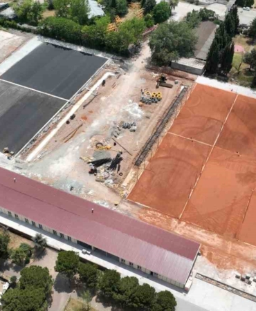 Kocaeli’nin dünya standartlarındaki tenis merkezinde tamamlanma oranı yüzde 80