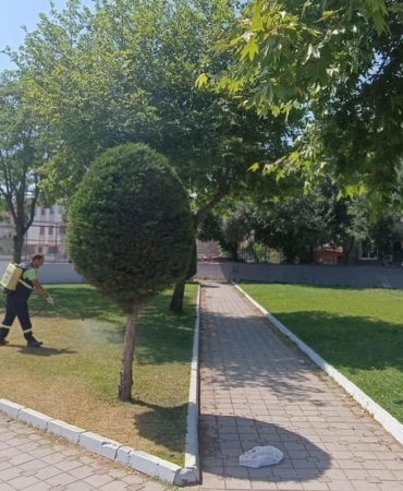 Körfez’de yeşil alanlar güzelleştiriliyor