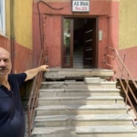 Küçükçekmece’de, sitede bulunan dairelerin kolonları çatladı