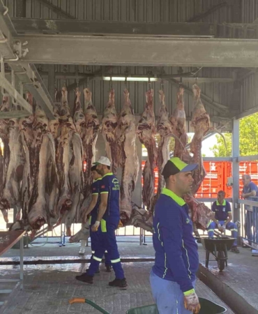 Kurban kesimi bayramın ikinci gününde de sürüyor