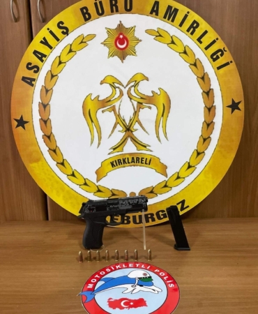 Lüleburgaz’da 1 adet ruhsatsız silah ele geçirildi