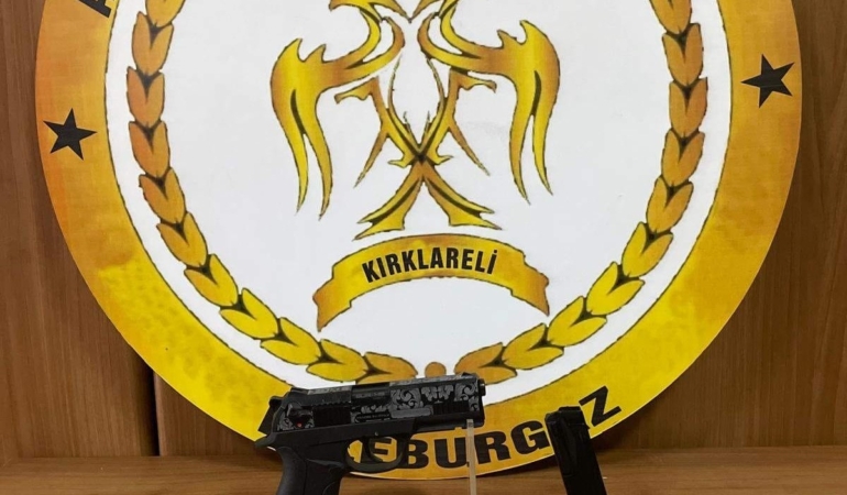Lüleburgaz’da 1 adet ruhsatsız silah ele geçirildi