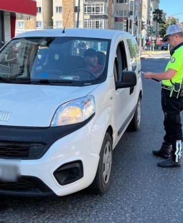 Lüleburgaz’da trafik denetimi: 120 araca ceza